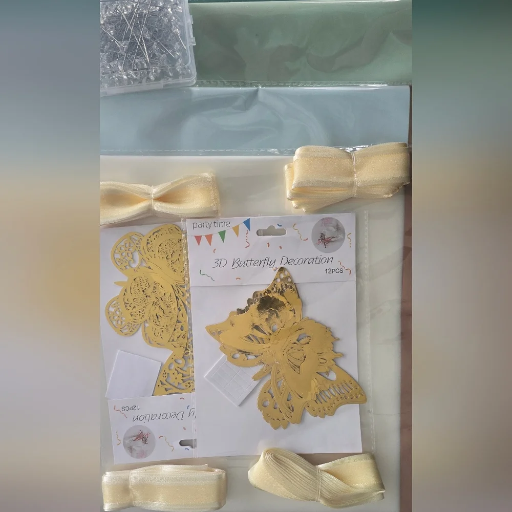 Free W/ Purchase Advise Seller DIY Make A Bouquet Wrap Flowers  Butterflies DIY